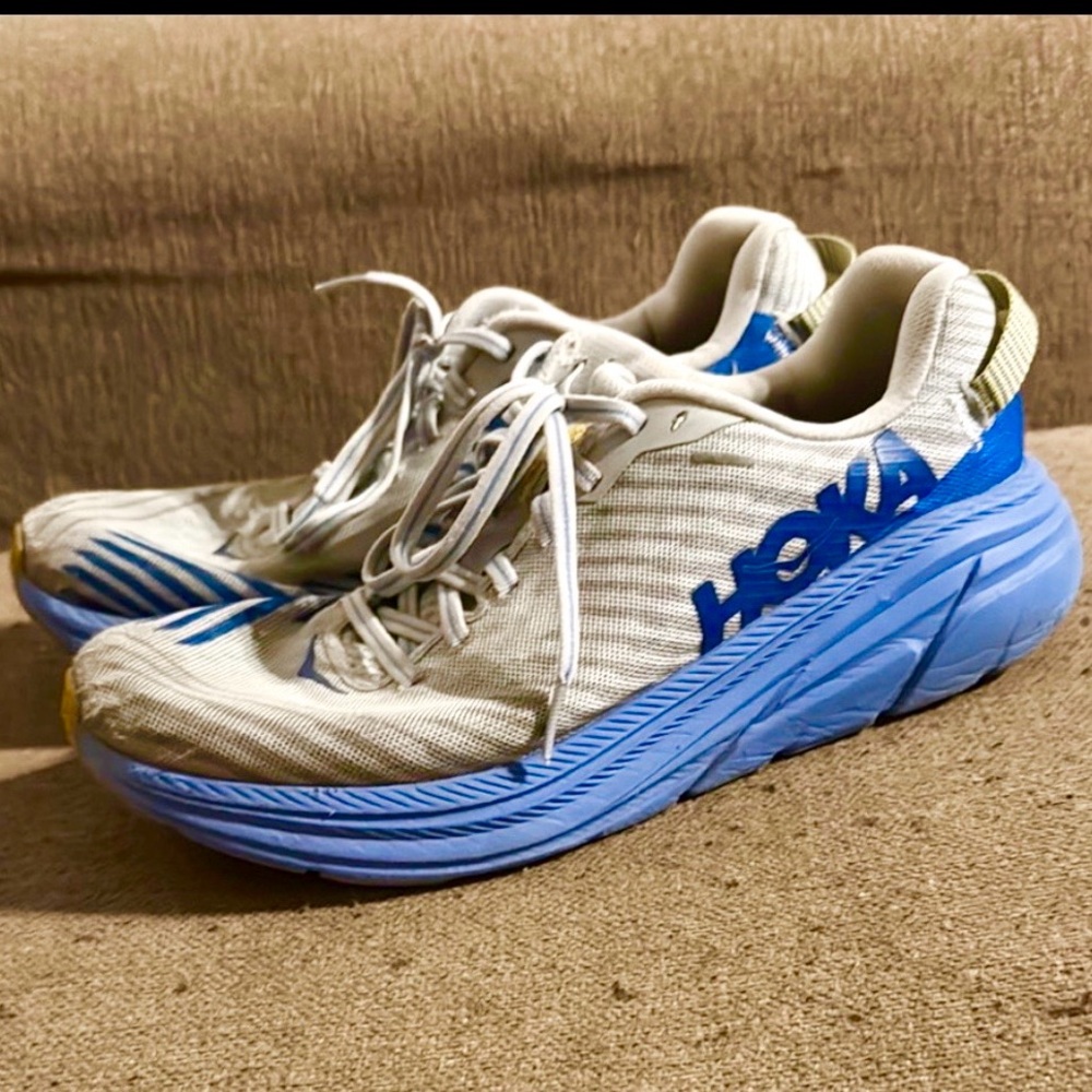 Hoka One One Rincon gray/blue/yellow